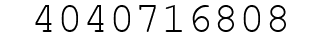 Number 4040716808.