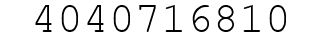 Number 4040716810.