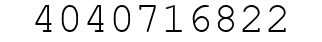 Number 4040716822.