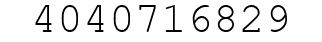 Number 4040716829.