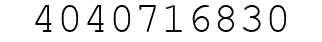 Number 4040716830.