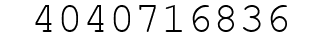 Number 4040716836.
