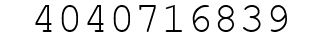 Number 4040716839.