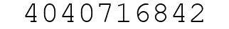 Number 4040716842.
