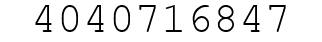 Number 4040716847.