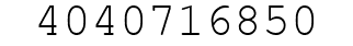 Number 4040716850.