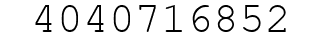 Number 4040716852.