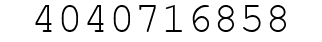Number 4040716858.