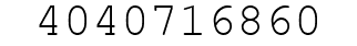 Number 4040716860.