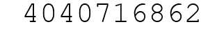 Number 4040716862.
