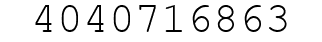 Number 4040716863.