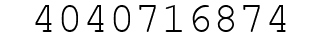 Number 4040716874.