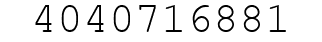 Number 4040716881.