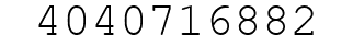 Number 4040716882.