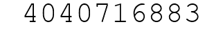 Number 4040716883.