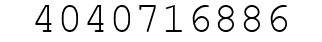 Number 4040716886.