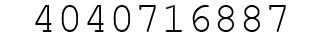 Number 4040716887.