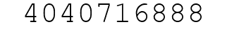 Number 4040716888.