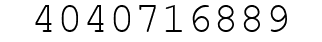 Number 4040716889.