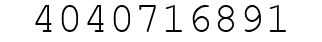 Number 4040716891.