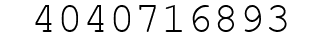 Number 4040716893.