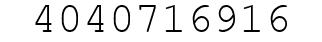 Number 4040716916.
