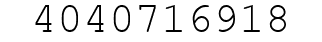 Number 4040716918.