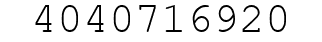 Number 4040716920.
