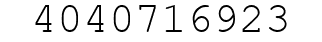 Number 4040716923.