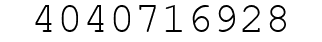 Number 4040716928.
