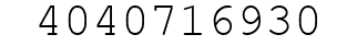 Number 4040716930.