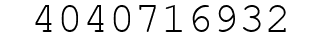 Number 4040716932.