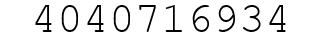 Number 4040716934.