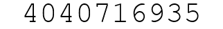 Number 4040716935.