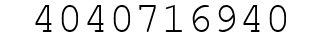 Number 4040716940.