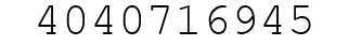 Number 4040716945.