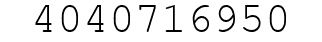 Number 4040716950.