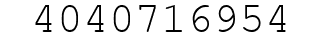 Number 4040716954.