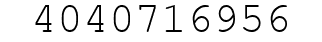Number 4040716956.