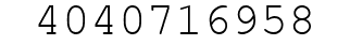 Number 4040716958.