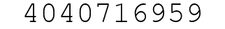 Number 4040716959.