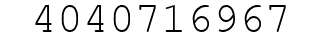 Number 4040716967.
