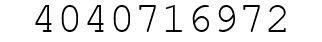 Number 4040716972.