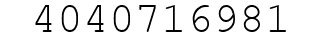 Number 4040716981.