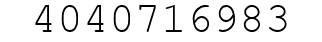 Number 4040716983.