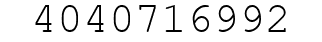 Number 4040716992.