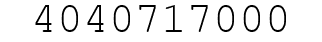 Number 4040717000.