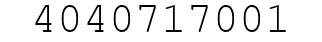 Number 4040717001.
