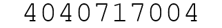 Number 4040717004.