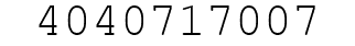 Number 4040717007.